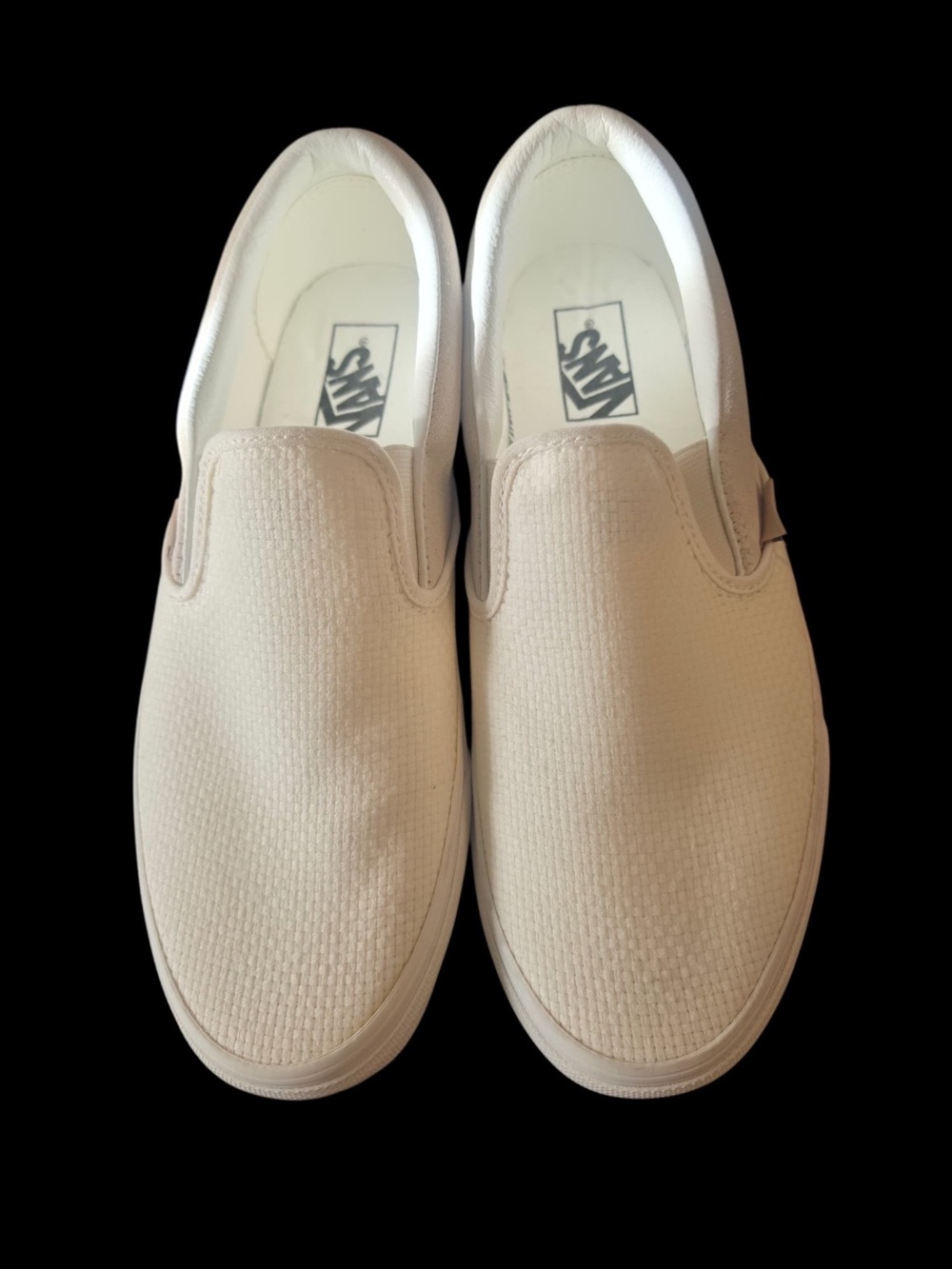 Vans Slip-On Loafers in Off-White/Cream